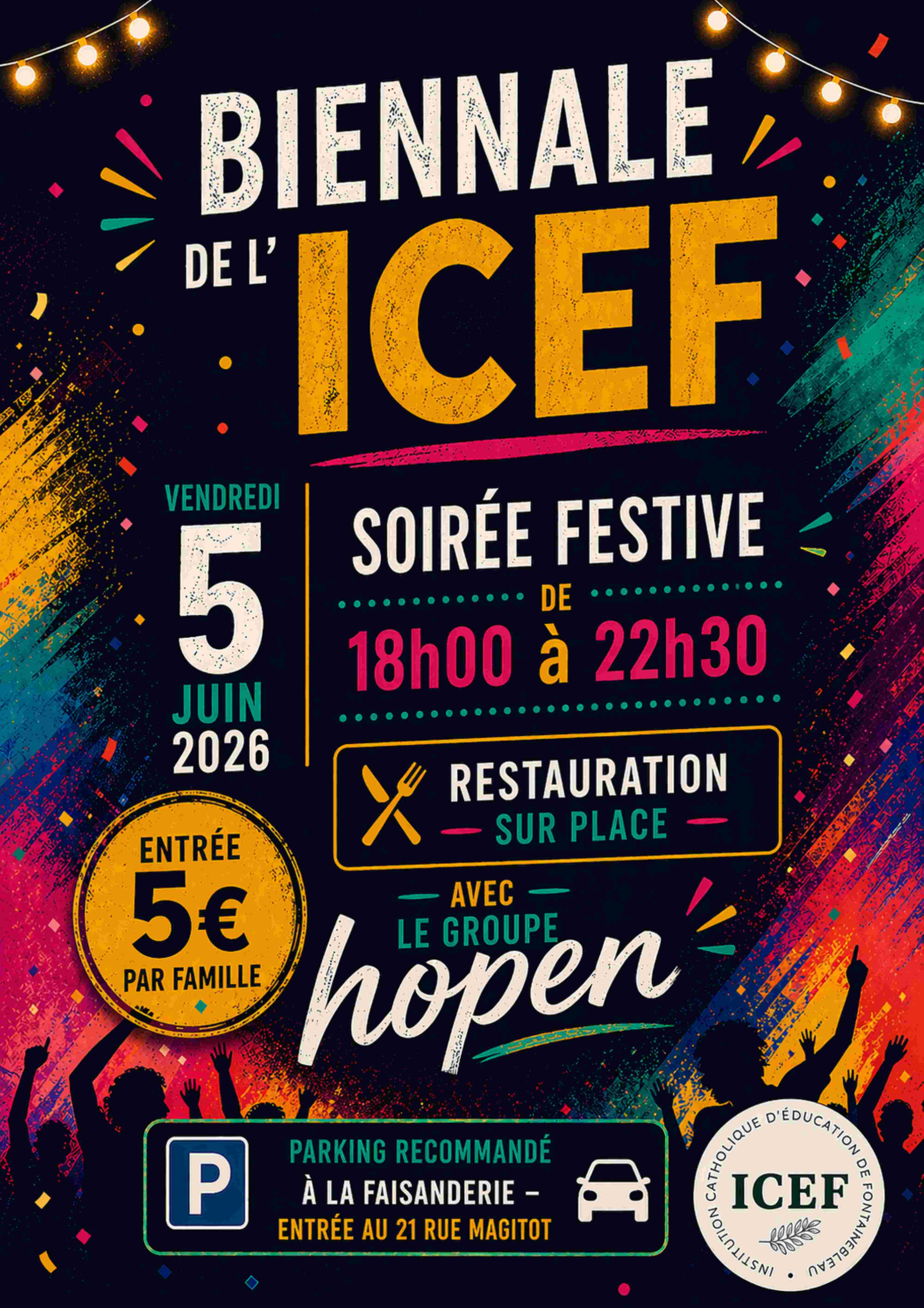 Biennale de l'ICEF le 5 juin